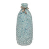 Sagebrook Home 17662-04 Glass, 13" Mosaic Vase, Blue