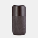 Sagebrook Home 17867-04 Ceramic, 12" Grooved Vase, Java