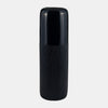 Sagebrook Home 17867-08 Ceramic, 18" Grooved Vase, Navy Blue
