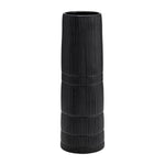 Sagebrook Home 17919-04 Ceramic, 18" Lined Cylinder Vase, Matte Black