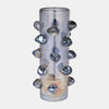 Sagebrook Home 18015-02 Glass, 14" Vase With Knots Smoke