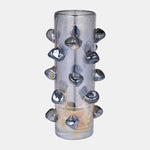 Sagebrook Home 18015-02 Glass, 14" Vase With Knots Smoke