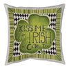 Green Lucky Charm Indoor/Outdoor Throw Pillow