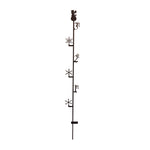 Snowman Snow Gauge – Black, 50.5" H, Handcrafted Outdoor Snow Measurement Ornament by Village Wrought Iron Inc.