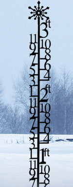 Outdoor Snow Gauge with Snowflake Top