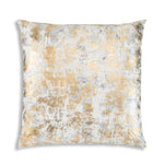 Sona Metallic Foil Velvet Pillow – 22" x 22" Glam Decorative Accent Cushion for Sofa, Bed & Lounge Seating By Cloud9