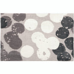 Simple Spaces Modern Dots Beige and Gray Doormat, 21"x33" – Contemporary Entry Rug with Neutral Tones and Textured Dot Design