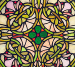 Tiffany Style Tree of Life Window Hanging – Round Stained Glass