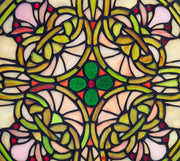 Tiffany Style Tree of Life Window Hanging – Round Stained Glass