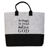 The Struggle Eco-Friendly Felt Tote – Recycled RPET, Inspirational Design