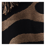 Zebra Pattern Home Accent Throw Black and Tan – 48x60 Inch by Manual Woodworkers