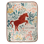 Polyester Let’s Ride Throw 30"x40"by Manual Woodworkers