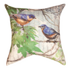 Elegant Blue Foliage Decorative Pillow for Modern Homes