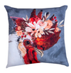 Cozy Farmhouse Rooster Pillow with Floral Accents
