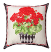 Climaweave Pillow – 18" Geranium Botanical Print