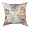 Botanical Throw Pillow – Lily’s Perch Bird & Flower 18" Climaweave