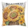 Patio Pillow - Sunflower Bouquet Motif 2 - 18" Climaweave Polyester
