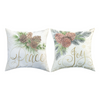 Weather-Resistant Pillow - Holiday Pine Print - 18" Climaweave Pillow