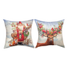 Weather-Resistant Pillow - Santa Claus Winter Theme - 18" Climaweave