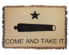 Patriotic “Come & Take It” Tapestry Throw – Cotton 52x34