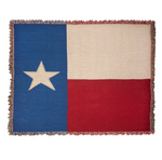 60x50 Inch Patriotic Tapestry Throw– Lone Star Flag Design by Manual Woodworkers
