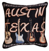 Accent Pillow – Austin Guitars Design – 17x17 inch