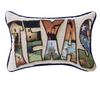 12.5x8 Pillow – Texas Text Design – Decorative Accent