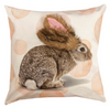 Soft Faux Fur Pillow Cover – Bunny Design – 18x18 inch