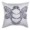 Bee Noir Pillow – 12x12 inch ClimaWeave Indoor/Outdoor