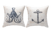 Seaside Accent Pillow – Nautical Wonder – Square 12 Inch