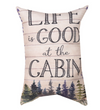 13x18 inch Pillow – At The Cabin Theme – Soft Polyester Accent Pillow