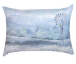 Country Meadow Windmill 18x13 inch Pillow Soft Polyester for Living Room by Manual Woodworkers