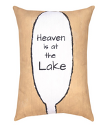 Heaven Is at the Lake Climaweave Pillow 13x18 inch by Manual Woodworkers
