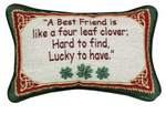 Decorative Word Pillow Irish Treasures – 12.5x8 inch by Manual Woodworkers