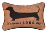 It’s Been a Long Day Quote Pillow 12.5x8 inch Cotton Polyester Cushion by Manual Woodworkers