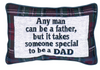 Inspirational Word Pillow Any Man Plaid – 125x8 Inch by Manual Woodworkers