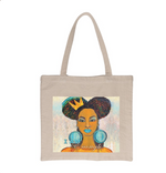 15x17" Tote Bag I AM ENOUGH Text – Natural Cotton by Manual Woodworkers