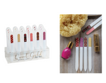 Printed Glass Nail File – Assorted Quiet Gold Designs for Smooth Nails by Manual Woodworkers