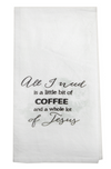 Coffee and Jesus Tea Towels – Cotton – Set of 6 by Manual Woodworkers
