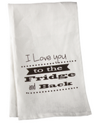 Manual Woodworkers Fridge and Back Cotton Tea Towels Set of 6, 16x28