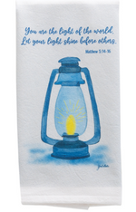 Cotton Terry Hand Towel YOU ARE THE LIGHT Message – 18x28 Inch by Manual Woodworkers