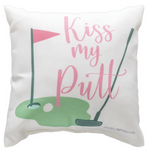Manual Woodworkers Golf Pillow – Kiss My Putt 9x9 Climaweave Accent Cushion