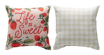 Manual Woodworkers Strawberry Fields Climaweave Pillow – 9x9 inch Decorative Accent Cushion