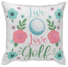 Manual Woodworkers Golf Pillow – Live Love Golf 9x9 Climaweave Accent Cushion