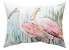 Shorebird Accent Pillow – 18×13 Coastal Scene