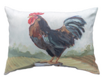 Manual Woodworkers Field of Home Rooster  Pillow 18x13 inch