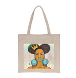 15x17" Tote Bag I AM SPIRITED Text – Natural Cotton by Manual Woodworkers