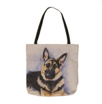 Pet Lover’s Tote German Shepherd Print – 18x18" by Manual Woodworkers