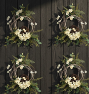 Natural Grapevine Floral Wreath