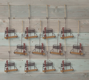 Ski Lift Hanging Ornament Set